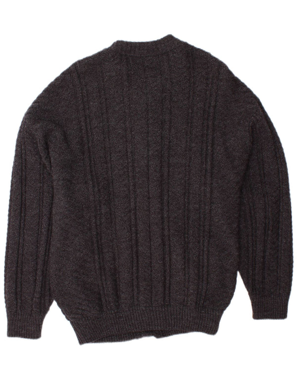 Ανδρικό πουλόβερ με ζακέτα VINTAGE Small Grey Argyle/Diamond Acrylic