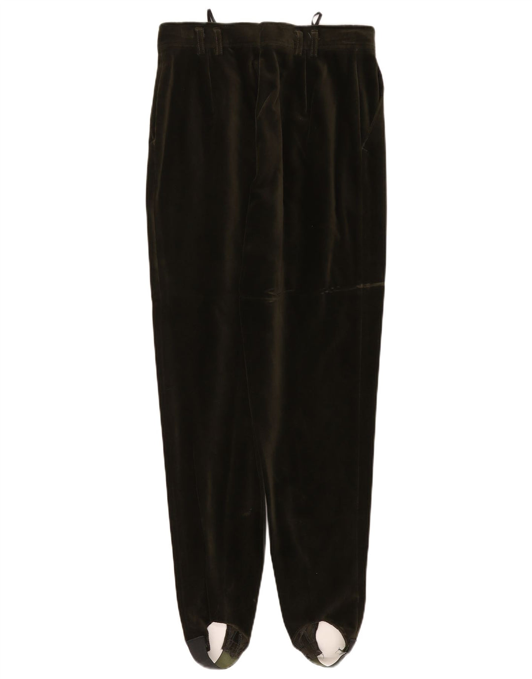 VINTAGE Γυναικείο βελούδινο παντελόνι EU 40 Medium W27 L29 Πράσινο βαμβακερό