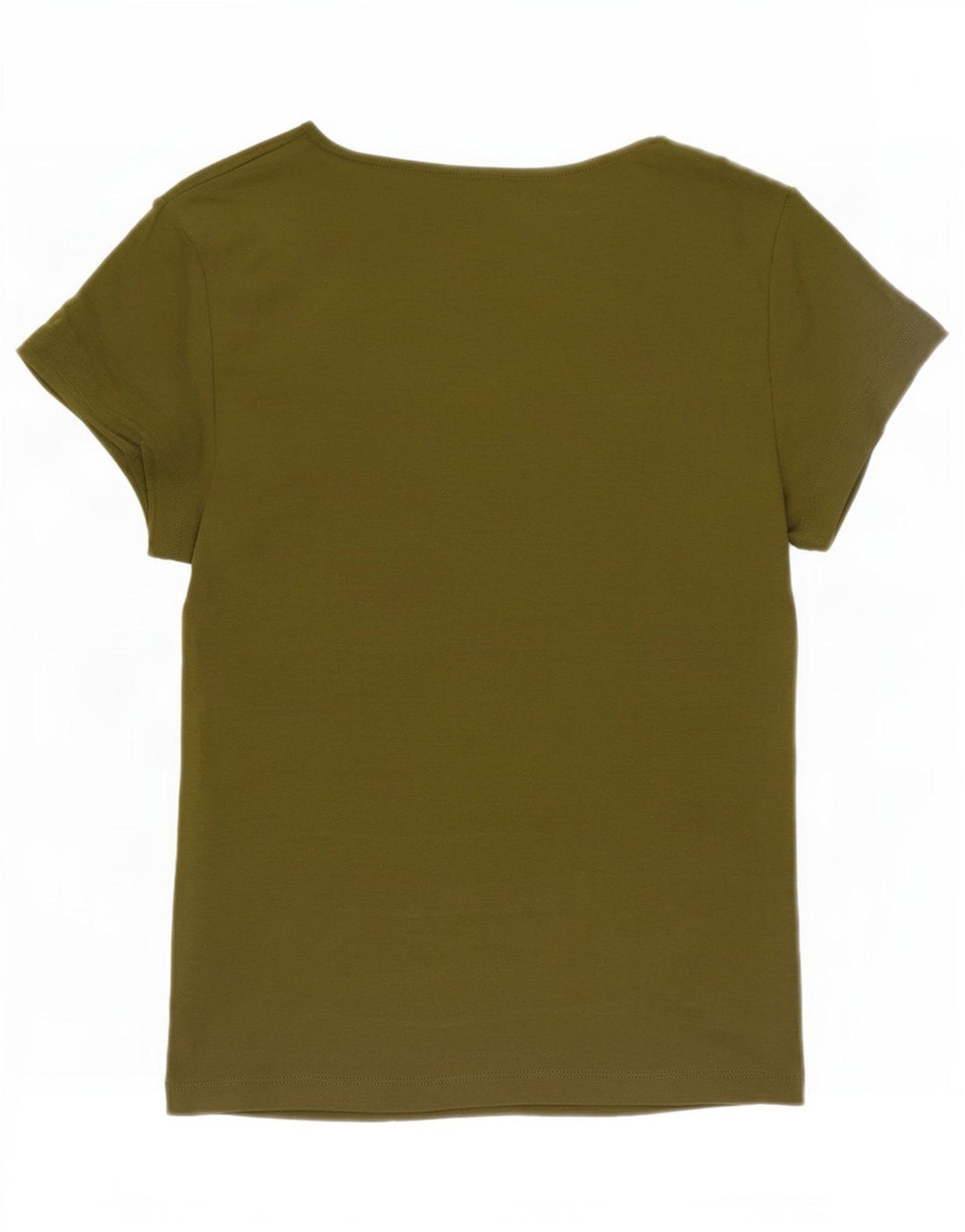 Marks & Spencer Γυναικείο T-Shirt Top UK 10 Small Khaki Cotton