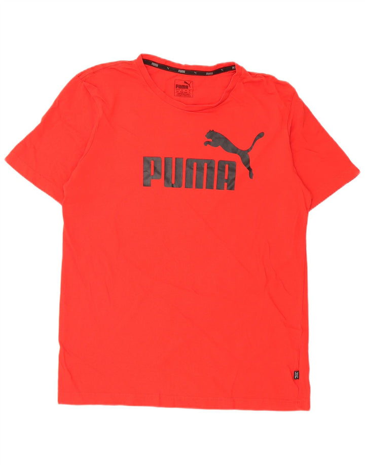 Ανδρικό γραφικό μπλουζάκι Puma, μεσαίο κόκκινο βαμβακερό
