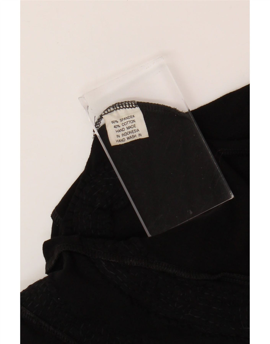 VINTAGE Γυναικείο πουκάμισο Crop Μπλούζα UK 12 Medium Black Floral Spandex