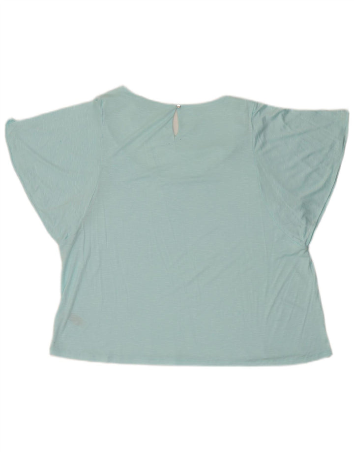 Marks & Spencer Γυναικεία Μπλούζα Τοπ UK 20 2XL Μπλε βισκόζη