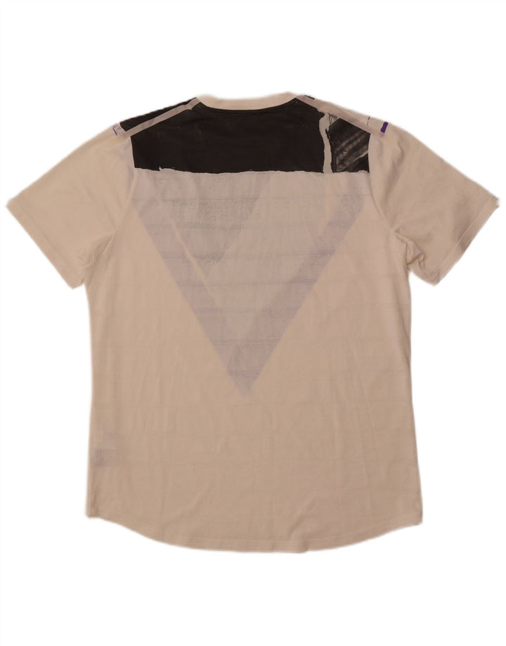 Ανδρικό γραφικό μπλουζάκι NIKE Dri Fit Top Large White Colorblock Πολυεστέρας