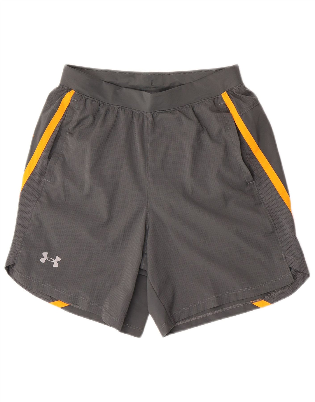 Ανδρικό γραφικό αθλητικό σορτς Under Armour με μεσαίο γκρι χρώμα από πολυεστέρα