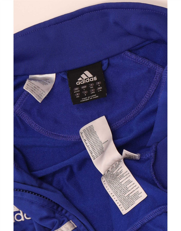 Ανδρική φόρμα Adidas Top Jacket UK 44/46 Large Blue Colorblock Polyester