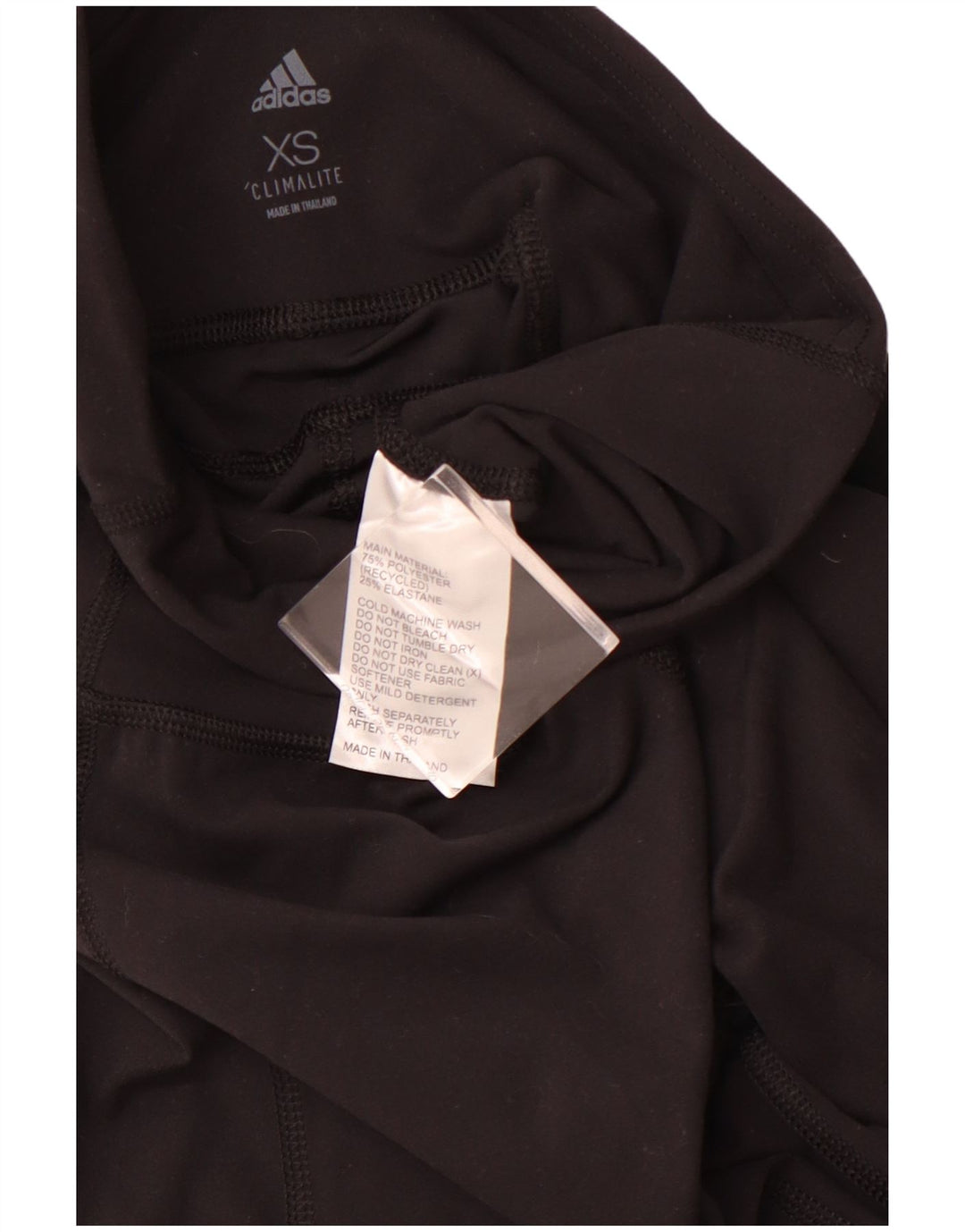 Γυναικείο κολάν ADIDAS Climalite UK 6 XS Μαύρο ριγέ πολυεστέρα