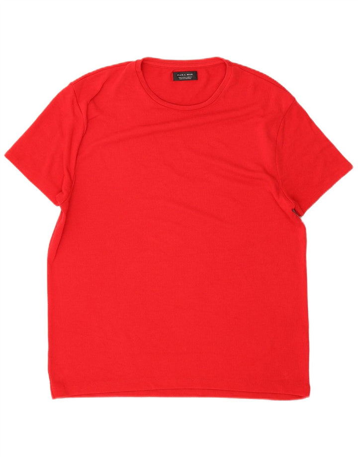 Ανδρικό T-Shirt Zara Top μεγάλο κόκκινο