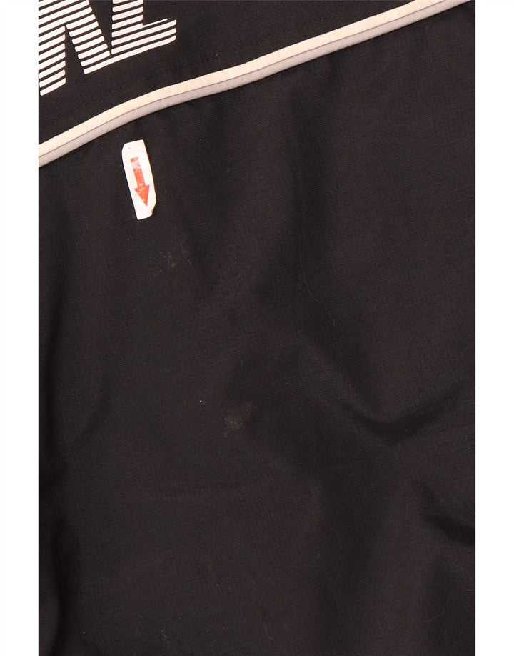 Ανδρικό μπουφάν Nike με κουκούλα αντιανεμικό UK 42/44 μεγάλο μαύρο πολυεστέρα