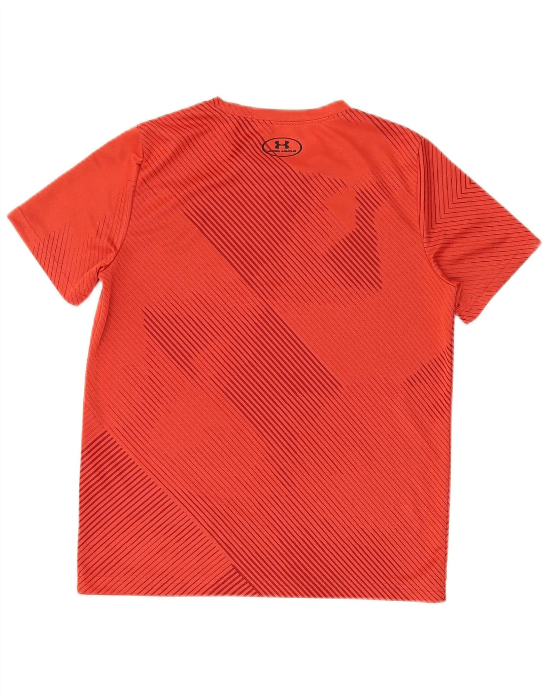 UNDER Armour Boys Heat Gear Graphic T-shirt Top 13-14 ετών κόκκινο ριγέ