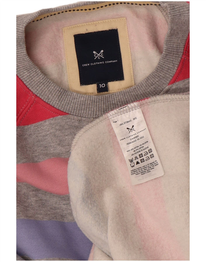 CREW CLOTHING Γυναικεία φούτερ Jumper UK 10 Small πολύχρωμα ριγέ