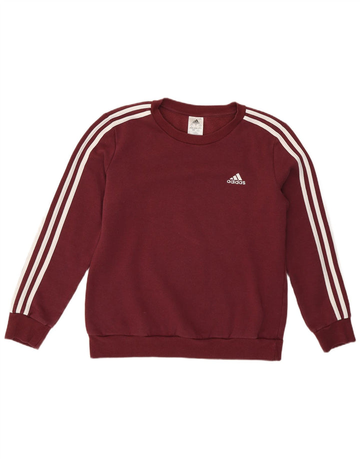 Adidas Γυναικείο Φούτερ Jumper UK 12/14 Μέτριο Βουργουνδί Βαμβάκι