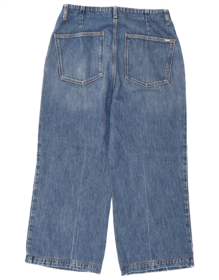 Massimo Dutti Γυναικείο Wide Leg Jeans W30 L26 Blue