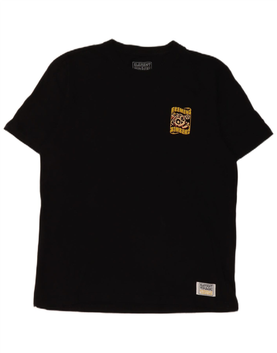 Element Ανδρικό T-Shirt Regular Fit Top Μεσαίο μαύρο βαμβακερό