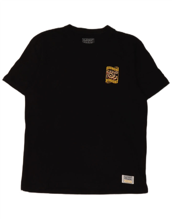 Element Ανδρικό T-Shirt Regular Fit Top Μεσαίο μαύρο βαμβακερό