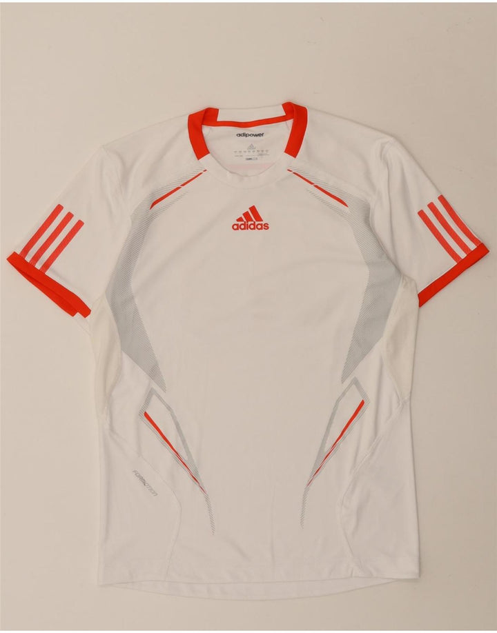 Ανδρικό T-Shirt Adidas Climacool Top Small White Colourblock Polyester