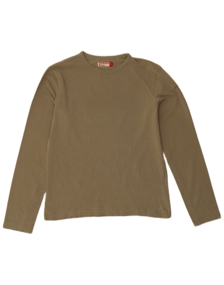 Guess Γυναικείο τοπ μακρυμάνικο UK 14 Large Khaki
