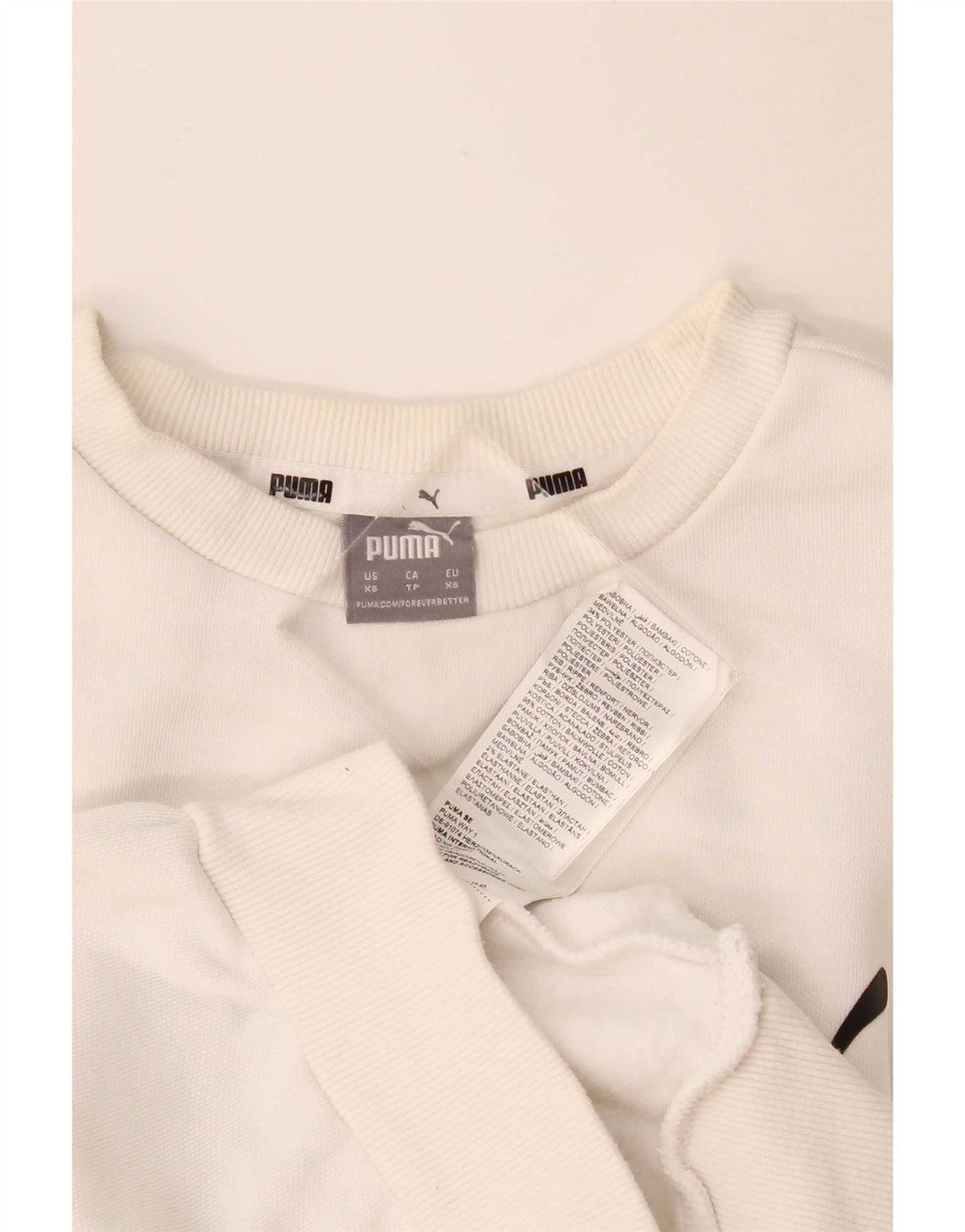 Ανδρικό γραφικό φούτερ Puma Jumper XS Λευκό βαμβακερό