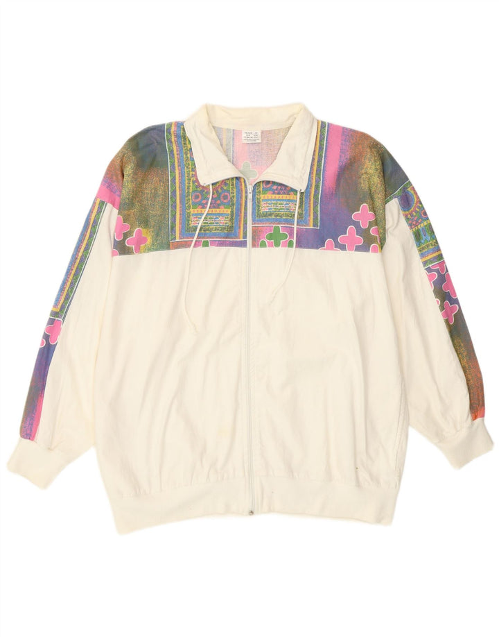 Ανδρική φόρμα Vintage Abstract Pattern Top Jacket EU 44/46 Small White