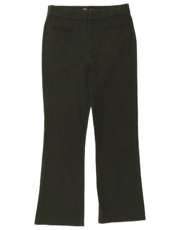 Zara Γυναικείο Bootcut Cropped Παντελόνι Medium W28 L25 Khaki