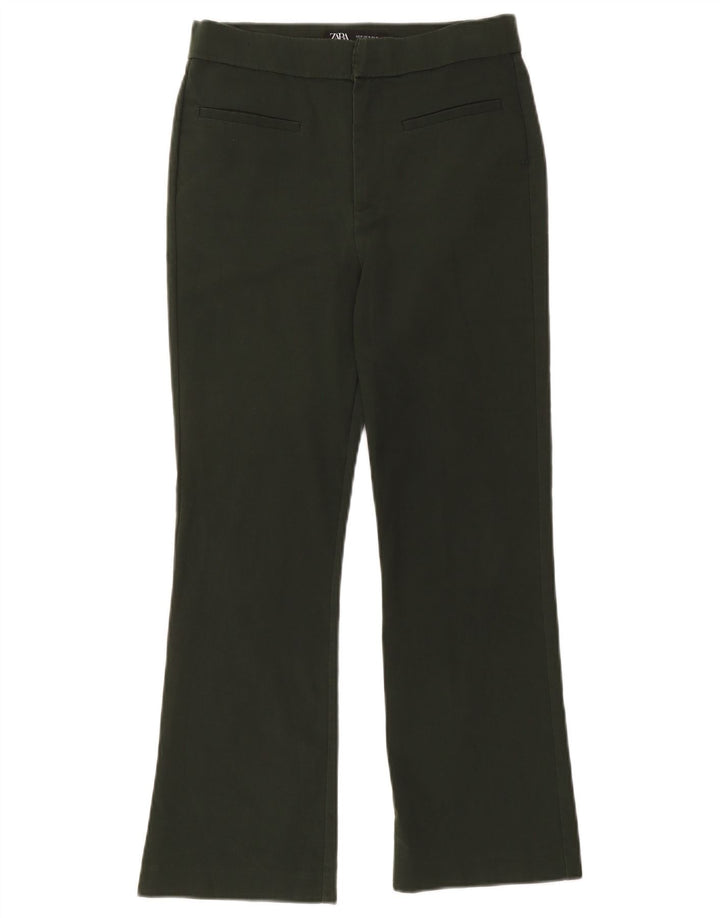 Zara Γυναικείο Bootcut Cropped Παντελόνι Medium W28 L25 Khaki