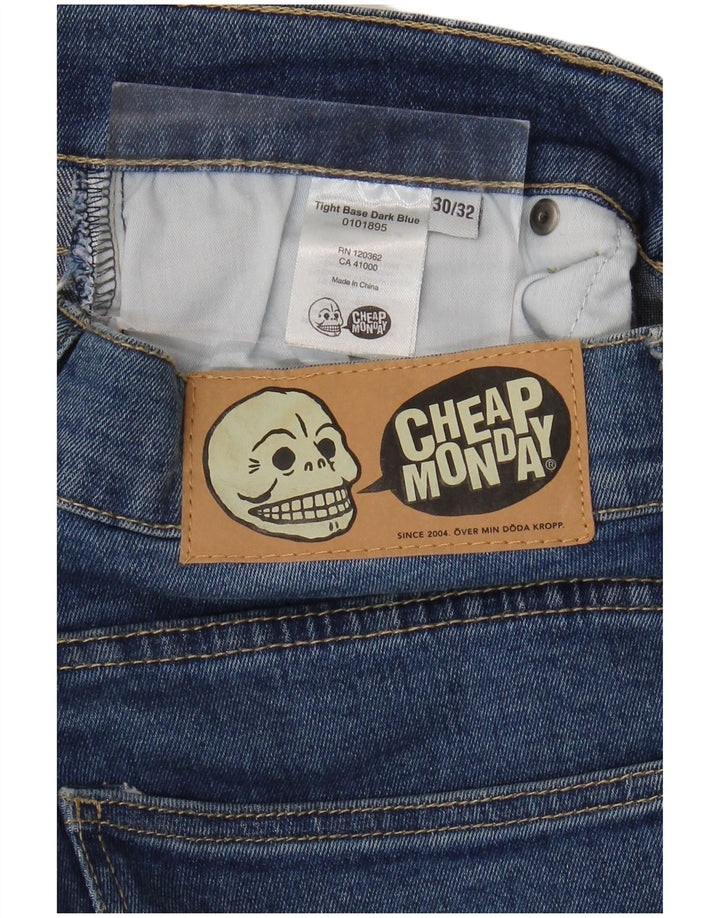 Φτηνό Monday Ανδρικό Slim Jeans W30 L29 Blue Cotton
