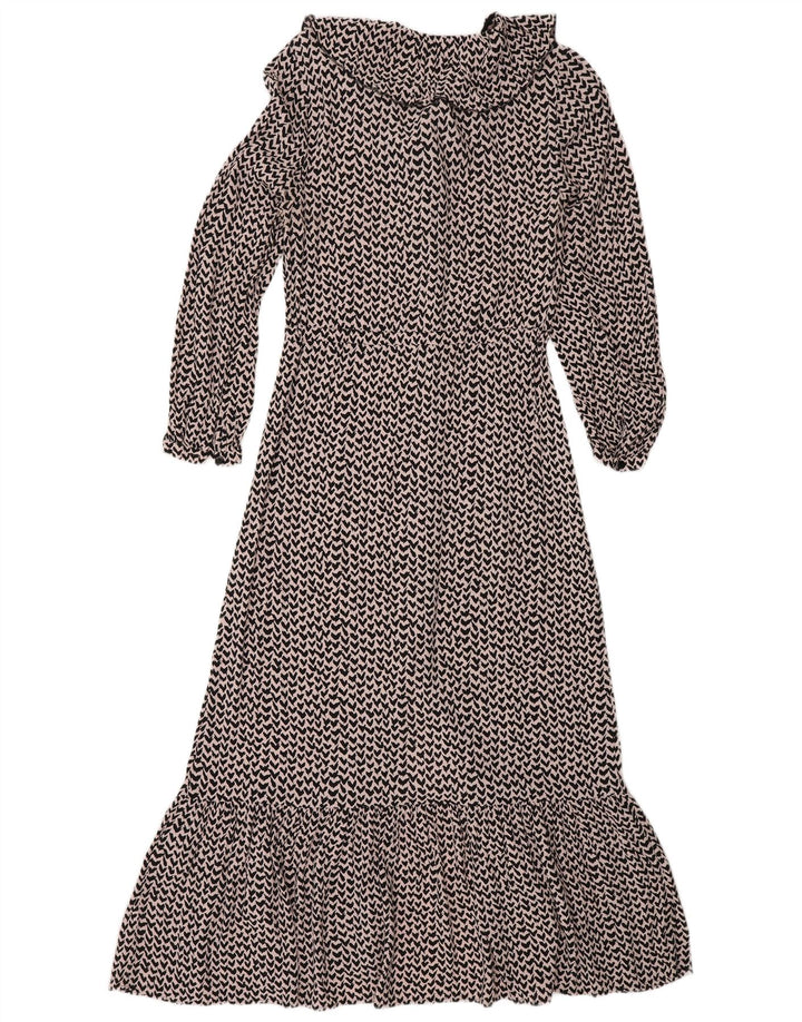Γυναικείο μάξι φόρεμα Whisper Abstract Pattern UK 10 Small Pink Viscose