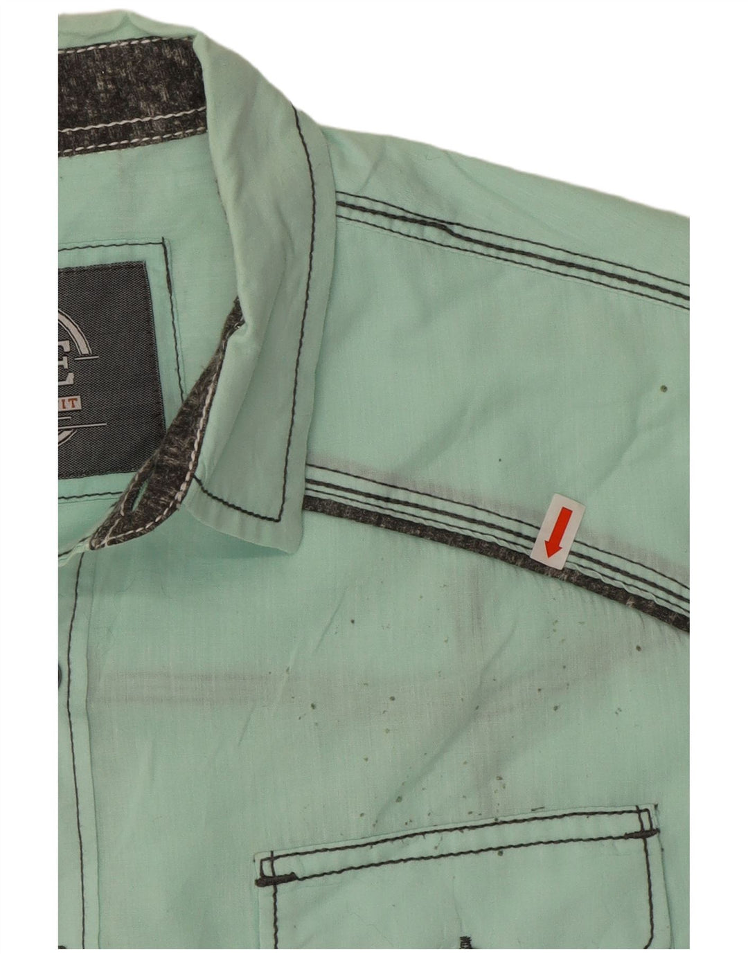 Ανδρικό πουκάμισο BKE Standard Fit μεγάλο πράσινο βαμβακερό