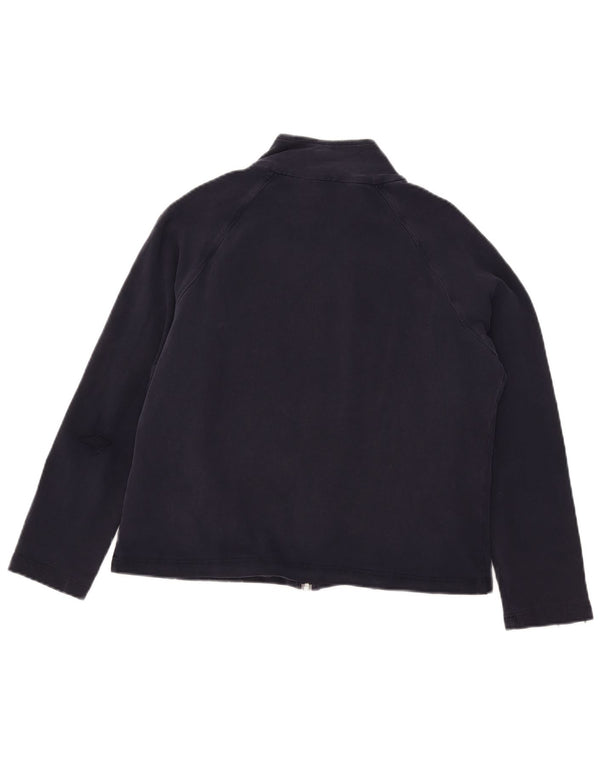 Marks & Spencer Γυναικεία αθλητική φόρμα Top Jacket UK 14 Large Navy Blue Cotton