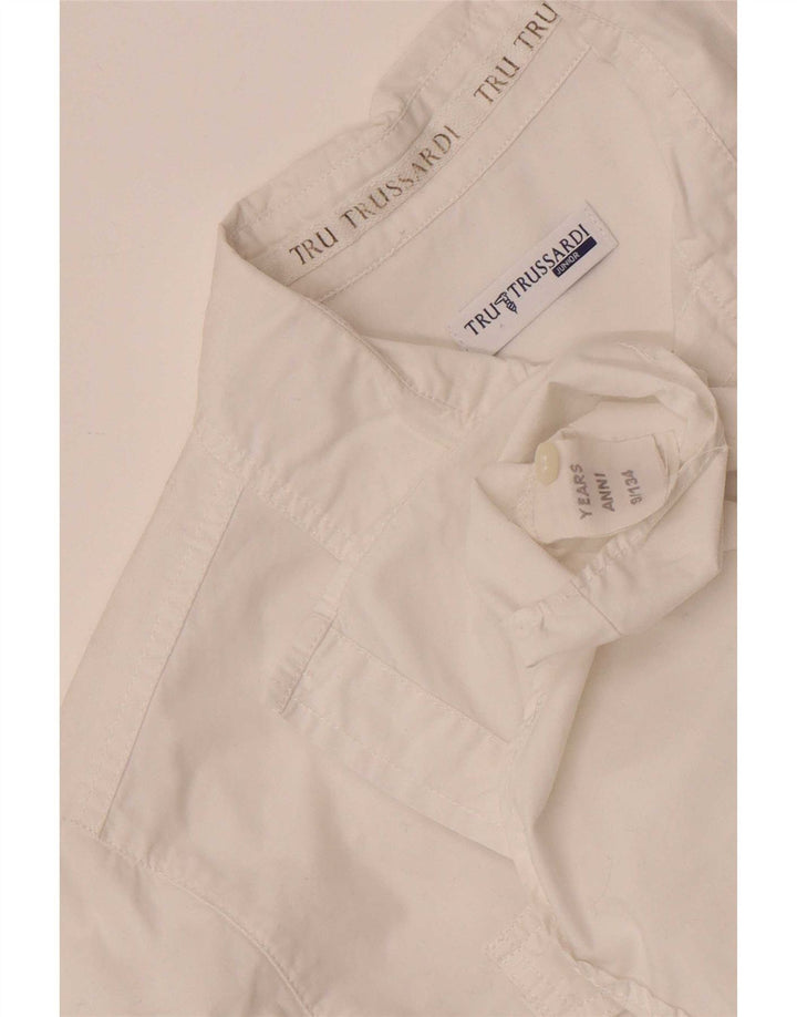 Πουκάμισο Trussardi Boys Graphic 8-9 Years Λευκό Βαμβακερό
