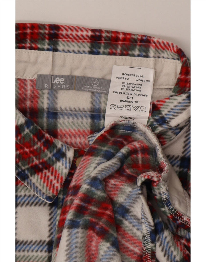 Γυναικείο πουκάμισο LEE Riders Flannel UK 16 Large Red Check Polyester