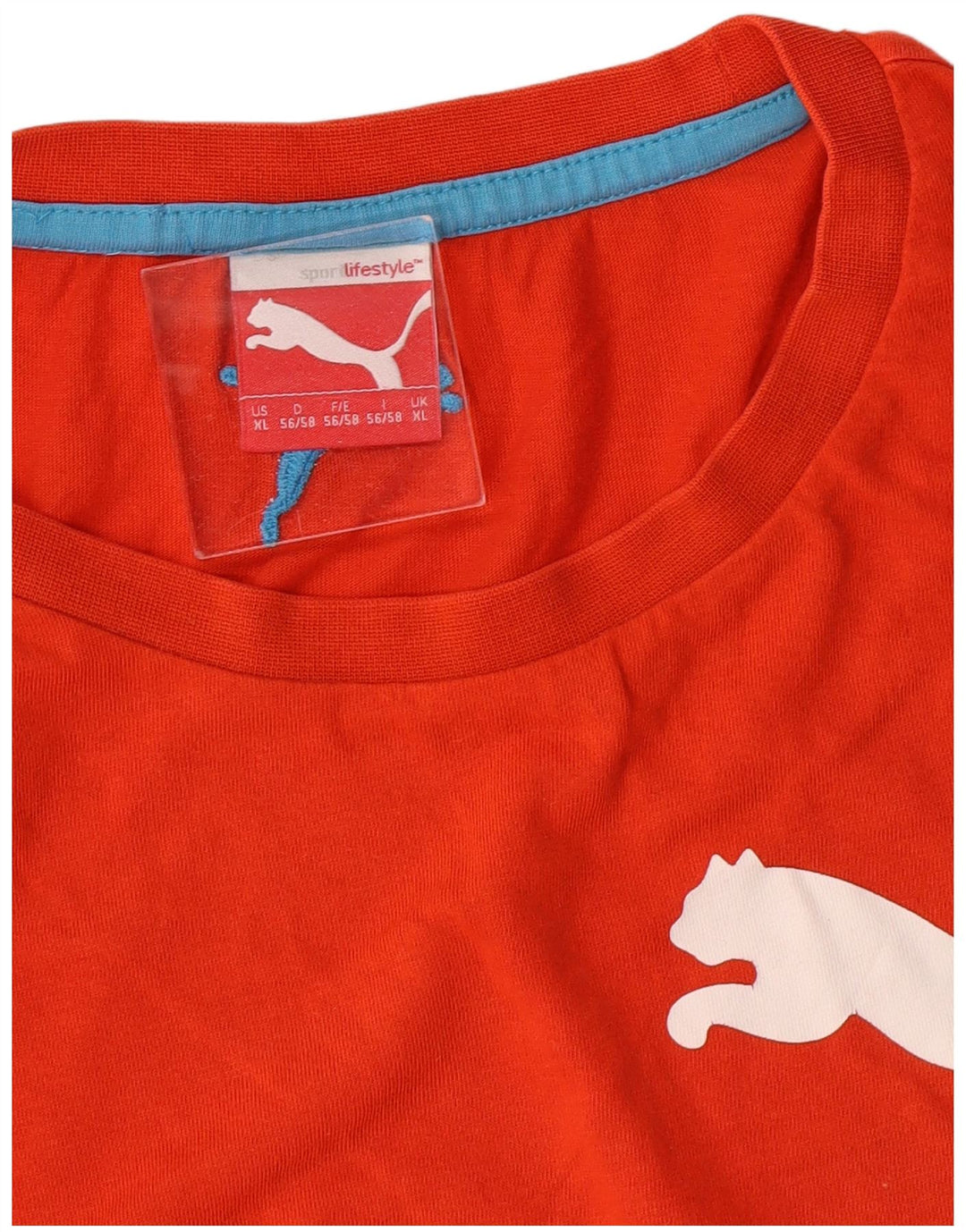 Ανδρικό γραφικό T-Shirt PUMA Top XL Πορτοκαλί βαμβακερό