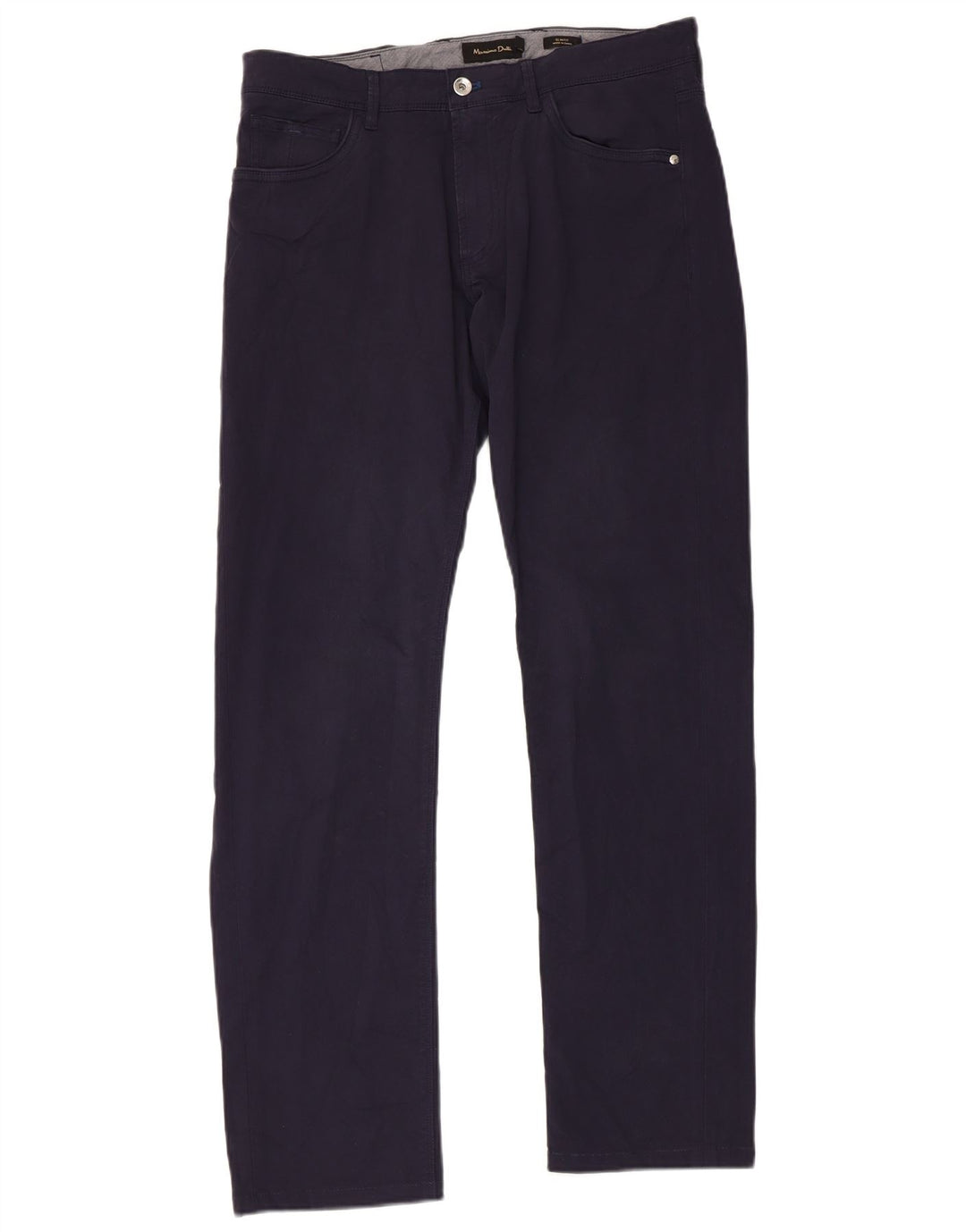 MASSIMO DUTTI Ανδρικό Slim Fit Casual Παντελόνι EU 42 Large W32 L31 Navy Blue