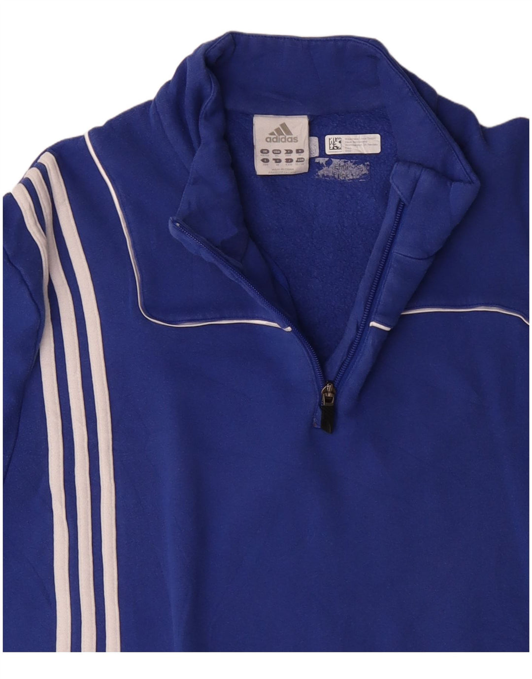 Ανδρικό φούτερ ADIDAS με φερμουάρ Jumper UK 48/50 XL Μπλε