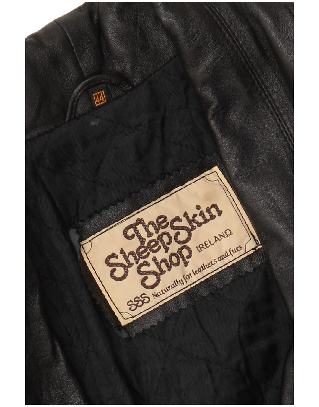 Vintage Γυναικείο Δερμάτινο Παλτό EU 44 XL Μαύρο Δερμάτινο