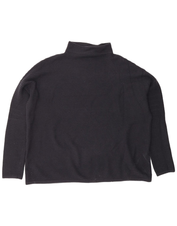 ΓΑΛΛΙΚΗ ΣΥΝΔΕΣΗ Γυναικείο πουλόβερ με ρολό λαιμόκοψη UK 16 μεγάλο μαύρο