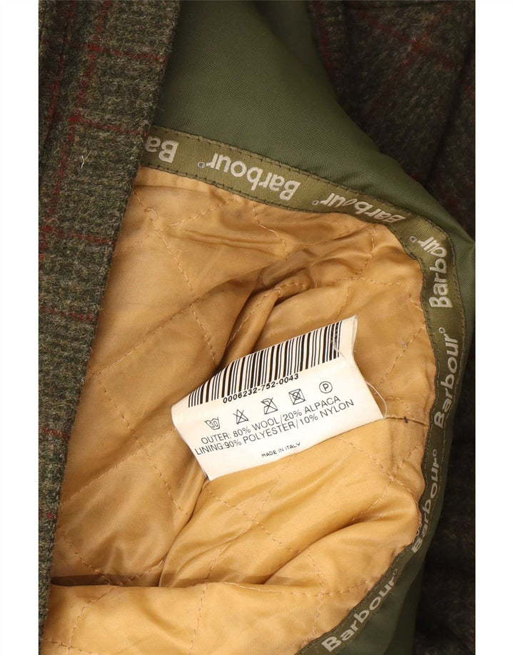 Μπουφάν Barbour Mens Utility UK 38 Medium Khaki καρό μαλλί