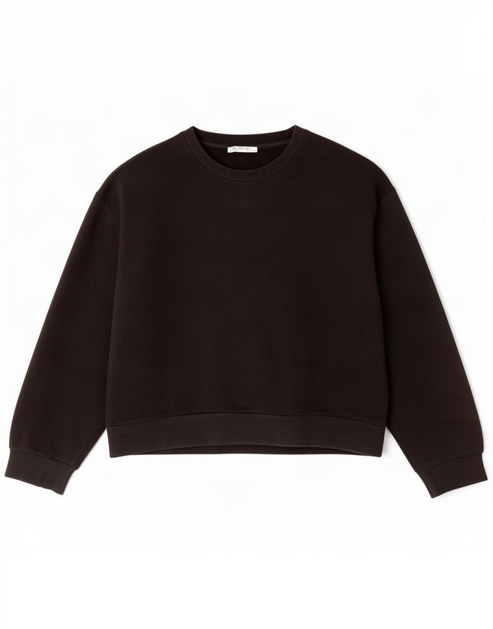 Zara Γυναικεία Φούτερ Jumper UK 14 Large Μαύρο