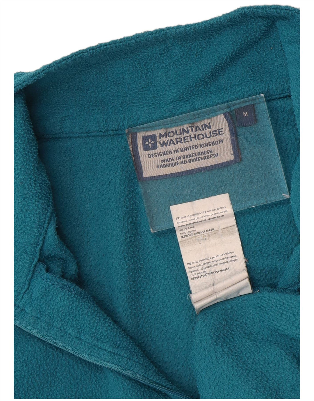 MOUNTAIN WAREHOUSE Ανδρικό φερμουάρ Fleece Jumper Μεσαίο μπλε πολυεστέρας