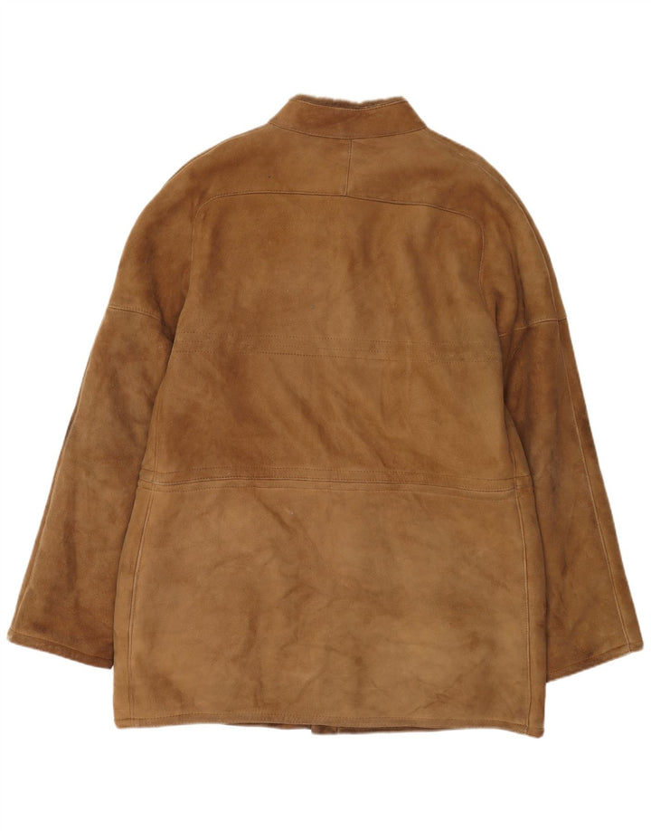 Vintage Ανδρικό Πανωφόρι Shearling IT 54 2XL Μπεζ