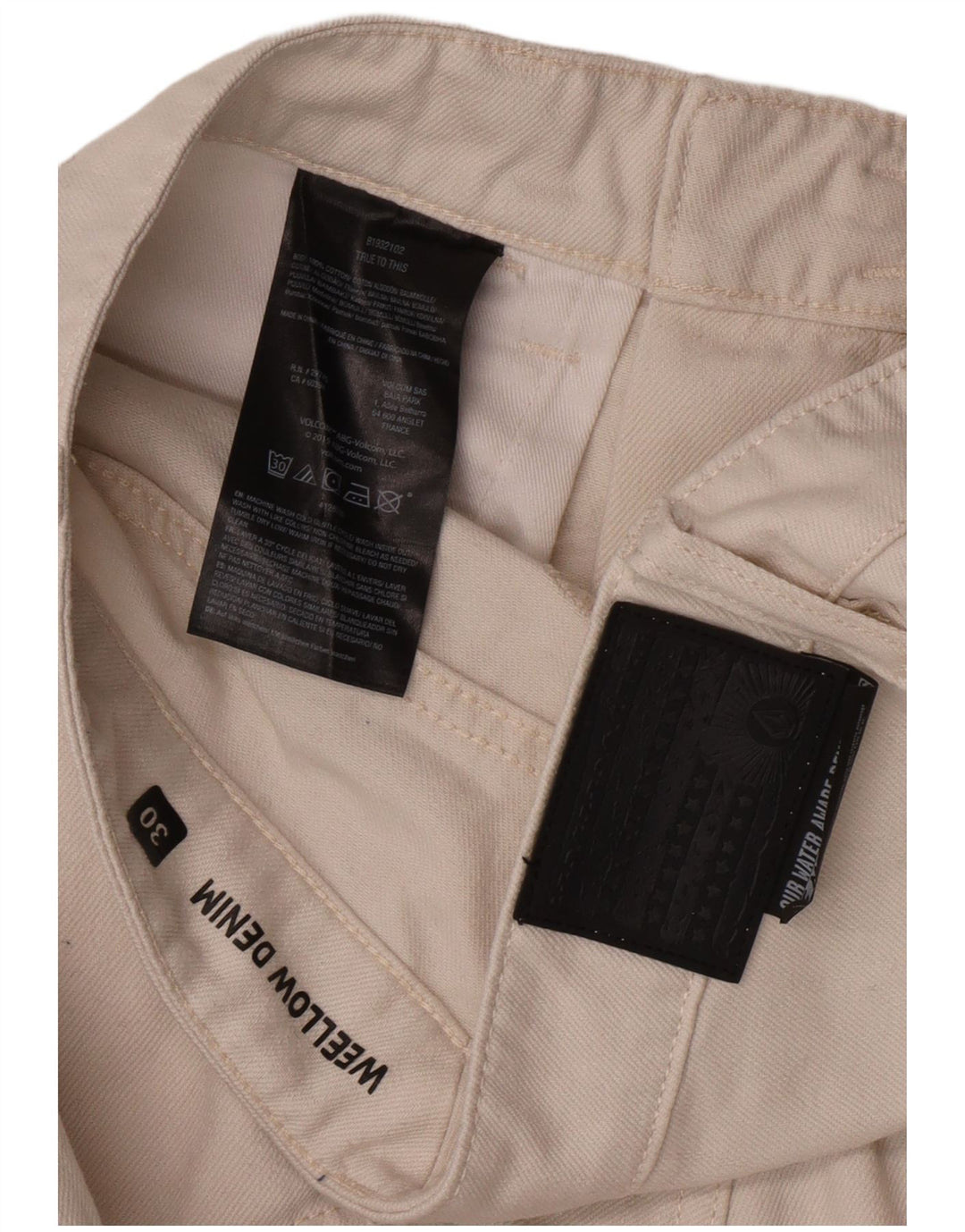 Ανδρικό τζιν Volcom Cropped W30 L25 Λευκό βαμβακερό