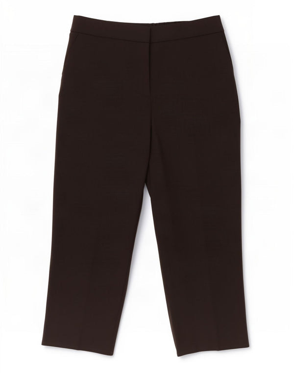 Marks & Spencer Γυναικείο ίσιο κομμένο παντελόνι UK 10 Small W28 L23 Black