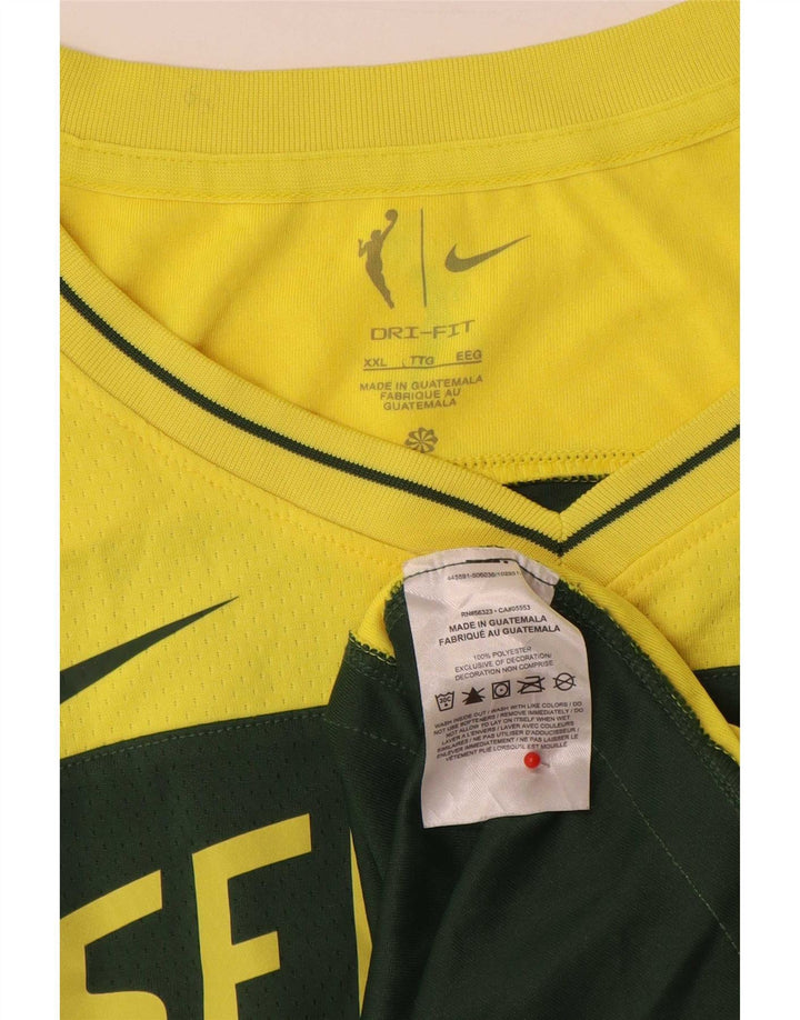 Ανδρικό γραφικό γιλέκο Nike Seattle Top 2XL Green Colourblock Πολυεστέρας