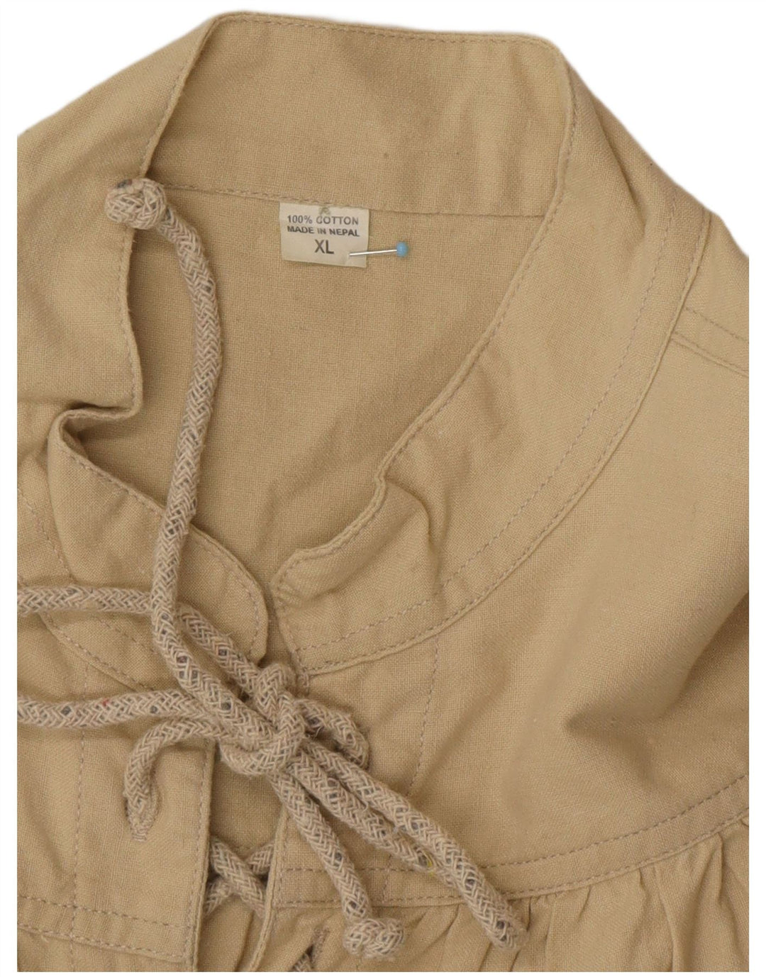 Ανδρικό πουλόβερ VINTAGE XL Πράσινο Βαμβακερό Μποέμ