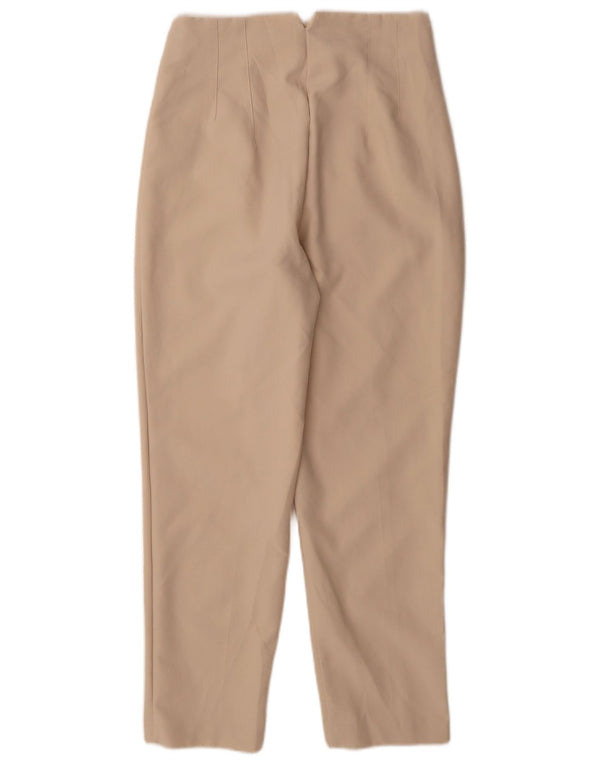 Zara Γυναικείο ψηλόμεσο κωνικό casual παντελόνι Medium W28 L27 Beige