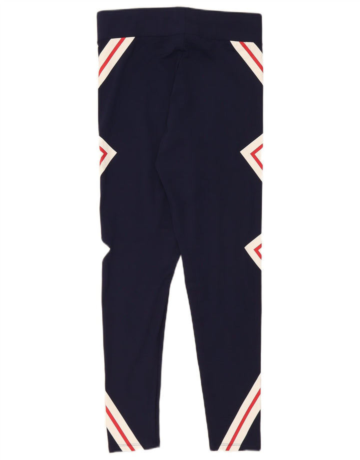 Γυναικεία γραφικά κολάν Fila UK 14 Large Navy Blue Geometric Polyester