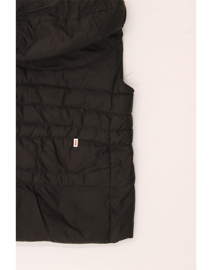 MICHAEL KORS Womens Hooded Padded Gilet UK 10 Small Black Polyester Vintage Michael Kors and Second-Hand Michael Kors from Messina Hembry 