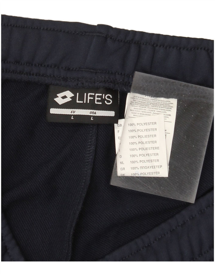 Γυναικεία αθλητική φόρμα Lotto Παντελόνι Joggers Large Navy Blue Polyester