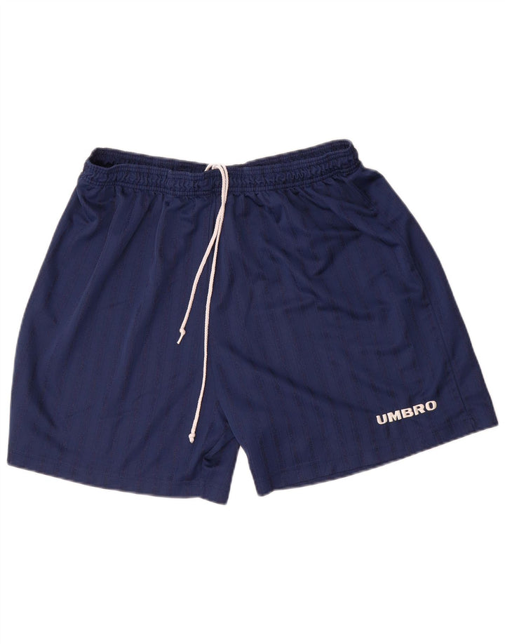 Ανδρικό αθλητικό σορτς Umbro XL Navy Blue Pinstripe Polyester