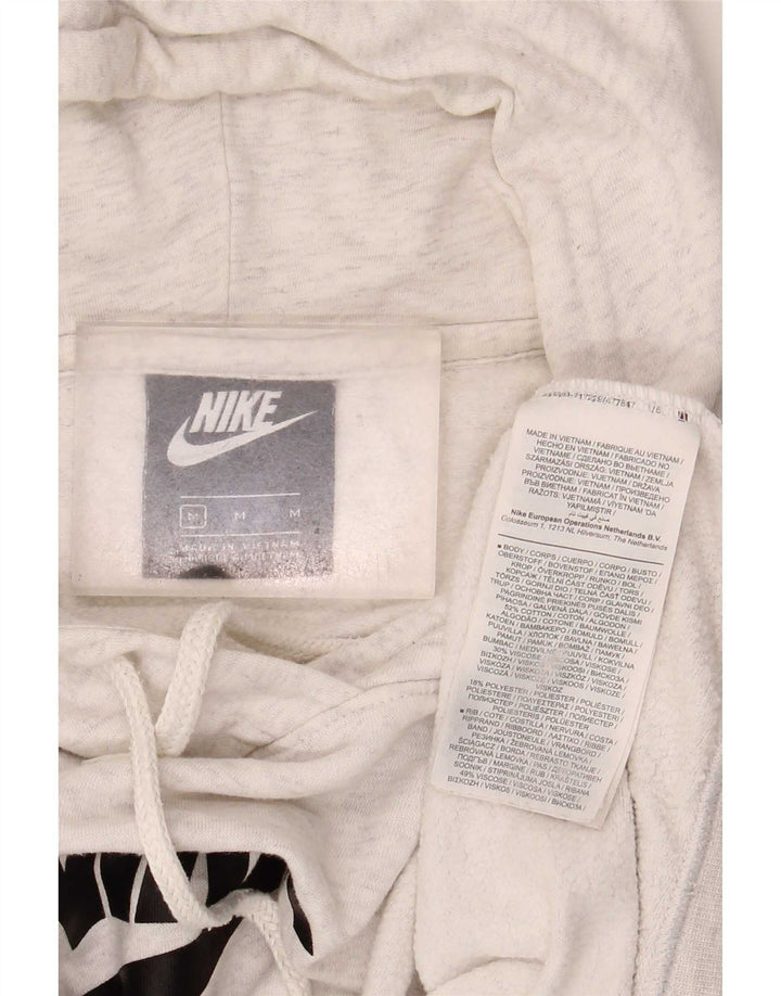 Γυναικείο γραφικό υπερμεγέθη κουκούλα Nike UK 14 Βαμβακερό μεσαίο γκρι