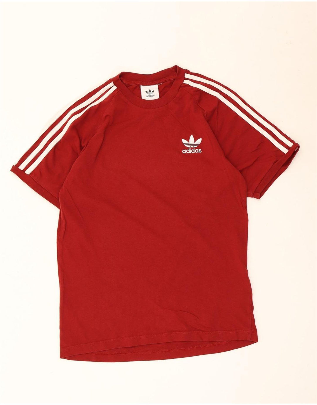 Ανδρικό T-Shirt Adidas Top Μικρό κόκκινο βαμβακερό